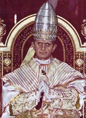 Paul VI with tiara